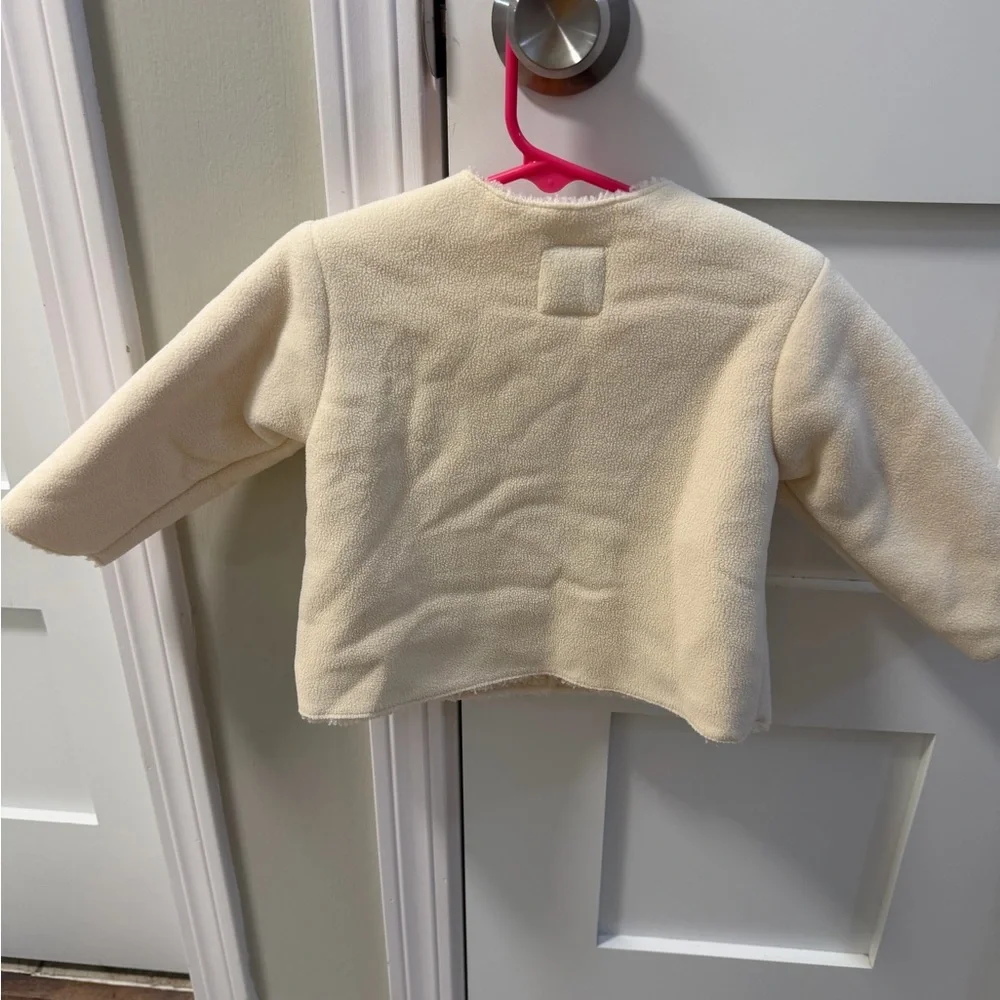 Zara Cream Kids Fleece Jacket